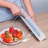Wall Cling Film Cutter Dispenser Magnetic Wrap Food Stretch Film Roll Holder Aluminum Foil Wrap Dispenser Kitchen Organizer 6