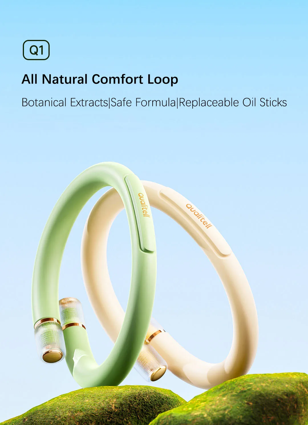 Qualitell Q1 Mosquito Repellent Bracelet description image