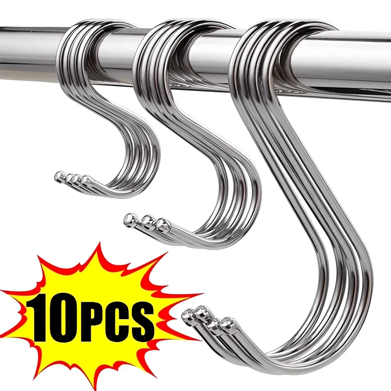 Gancho-de-acero-inoxidable-en-forma-de-S-gancho-colgante-de-Metal ...