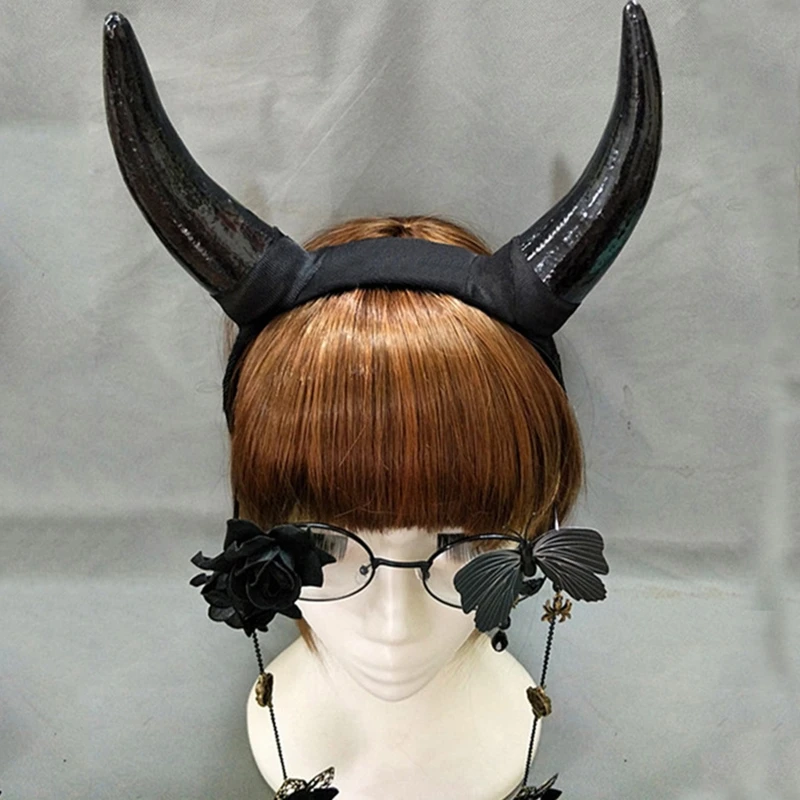 Accessori per capelli con fascia in plastica in corno di pecora