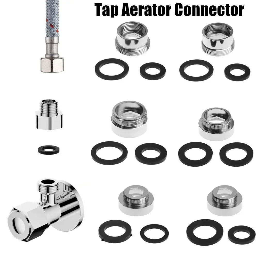 

With washer Aerator Adapter Water Purifier Accessories Outside Thread Water Saving Adaptor Tap Aerator Connector Kitchen Faucet