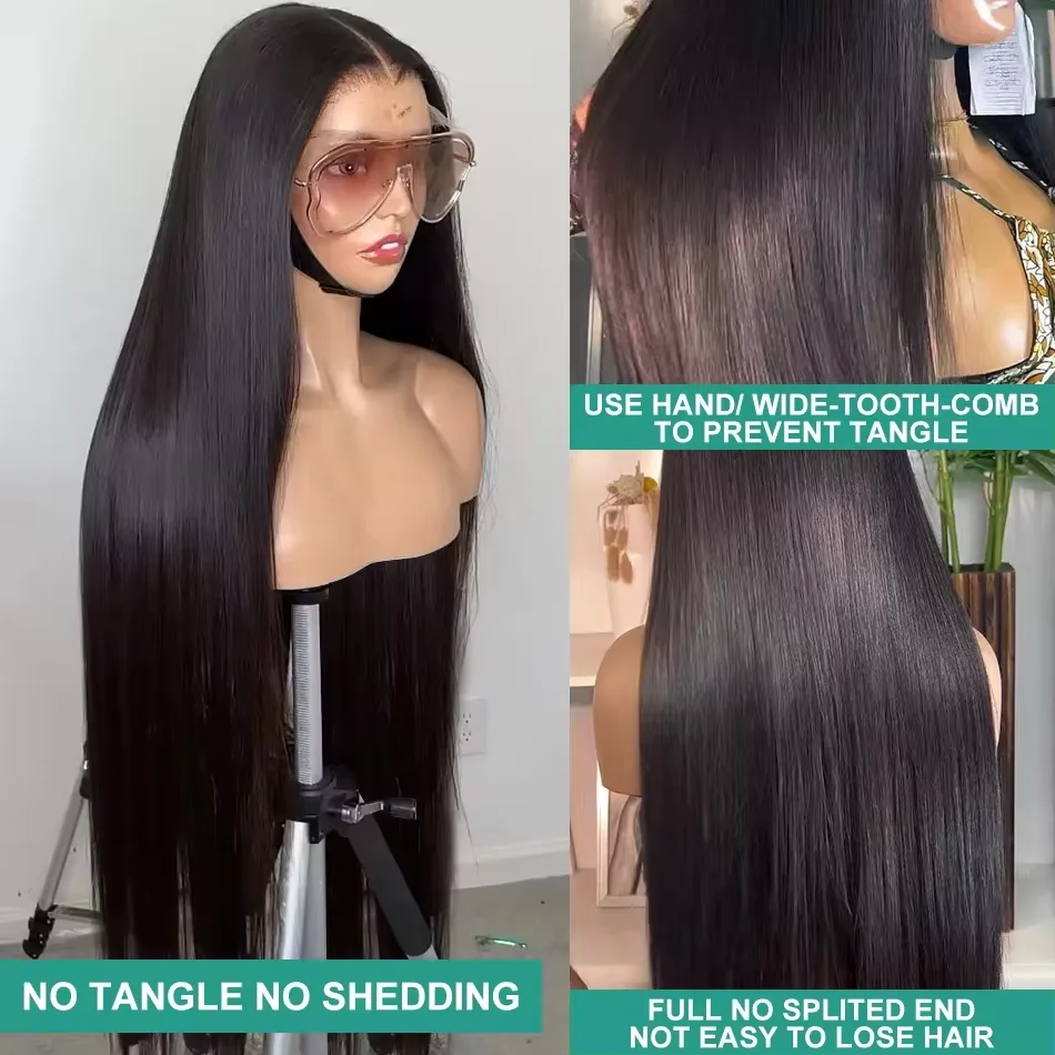 13x4 13x6 HD Lace Wig 30 40 Inch Straight Lace Front Wigs Human Hair ...