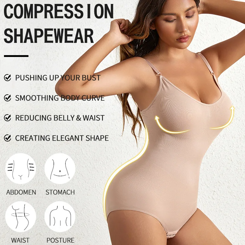 Description Picture 4 of itemBody Shaper Bodysuit Shapewear Women Tummy Control Shapping Hip Lifter Corset Thigh Slimmer Reductive Slimming Underwear