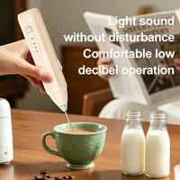 Mousseur à lait rechargeable portable pour cuisine - Fouet mousseur, mélangeur de boissons, batteur électrique, pour cappuccinos, matcha, idée cadeau 6