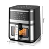 8L intelligent automatic touch air fryer touch color screen household electric fryer 5