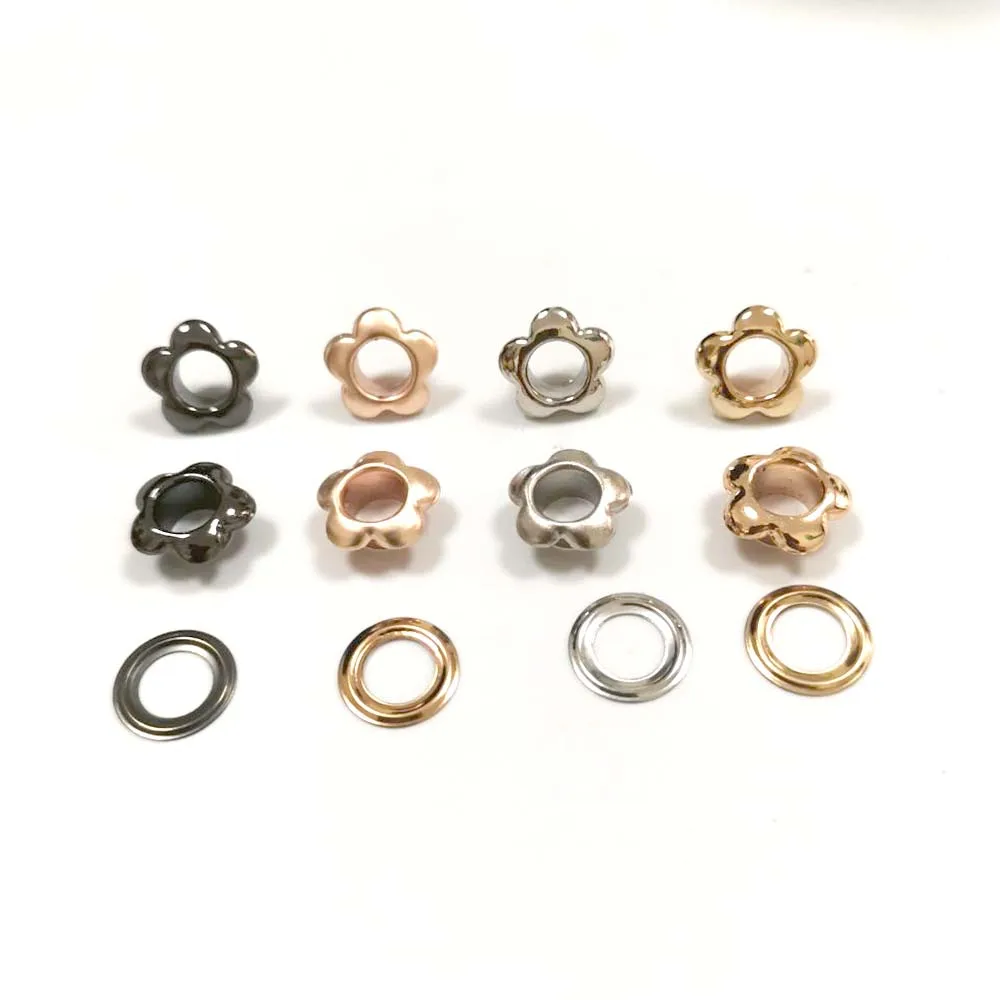

200 компл./лот с внутренним отверстием 6 мм, металлические латунные люверсы + шайба, блестящие кольца, серебряный/черный/золотой, бесплатная доставка