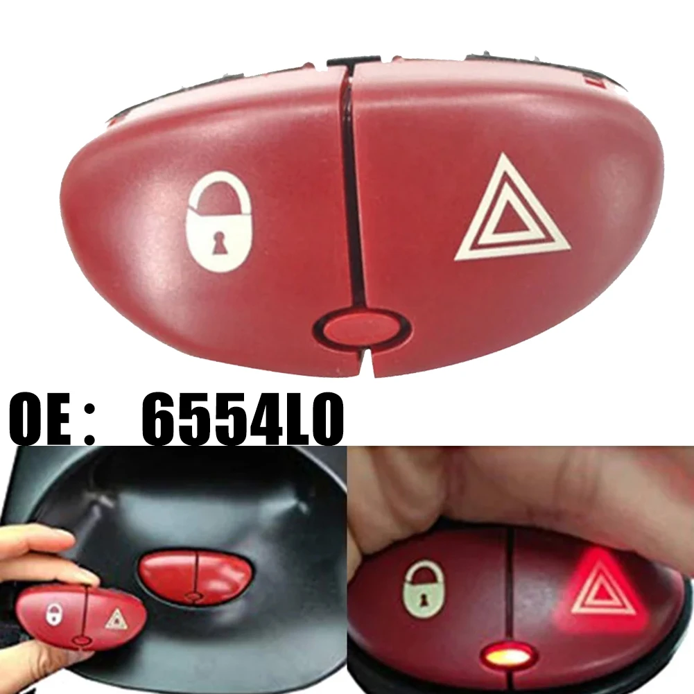 

Dangerous Light Switch Button Automobiles Car Easy Installation Elegance Fashion Functionality Plastic Replaces