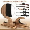 Wall-Mounted Shotgun Storage Display Rack Wooden Toy Sturdy Solid Wood Organizer Wall Home Gun Bow and Arrow Hanger Two Pack 2