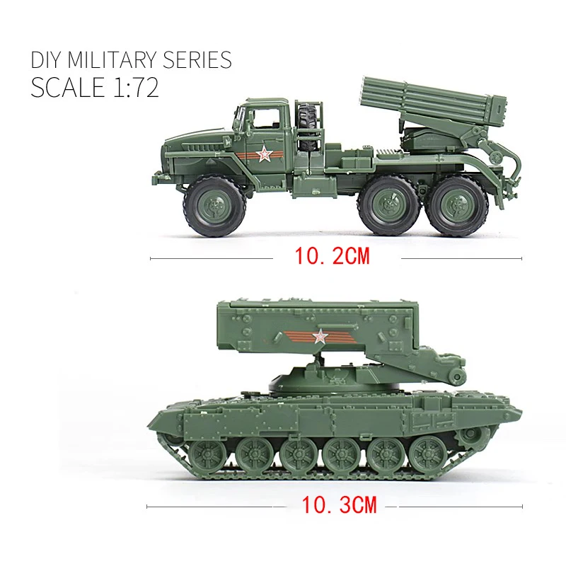 1:72 スケールモデルロシア BM-21 あられロケットランチャー TOS-1 重