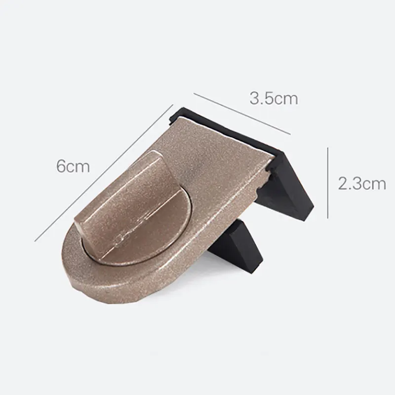 vanzlife Window Safety Aluminum Alloy Sliding Lock Sliding Door Anti-theft Lock Adjustable Buckle Window Stopper for Home