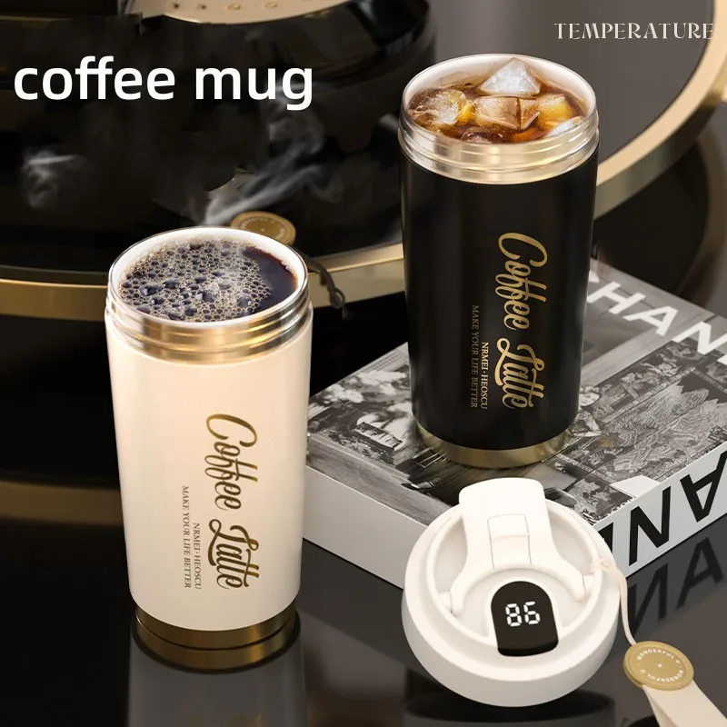 500ML Ceramic Liner Thermos Coffee Cup Travel Coffee Mug Vacuum