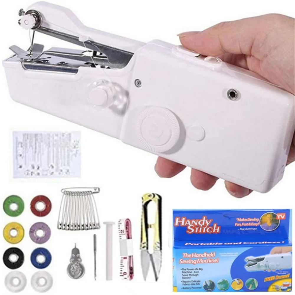 Handheld Mini Sewing Machine Mini Electric Sewing Machine New Plus Accessories Sewing Machine Set 4
