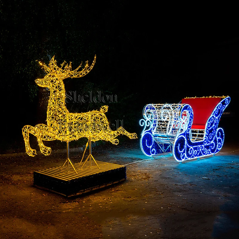 クリスマス3Dトナカイ大、小 クリスマス3Dトナカイ大、小 ライト・照明