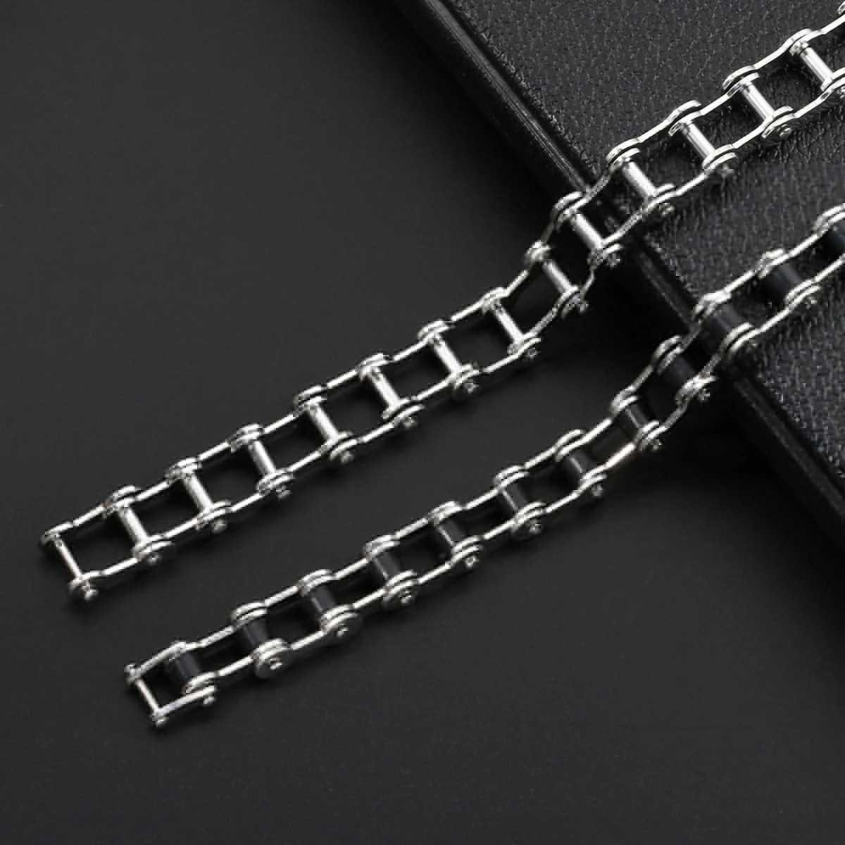 Men's Stainless Steel Biker Chain Bracelet – Punk Fashion Jewelry