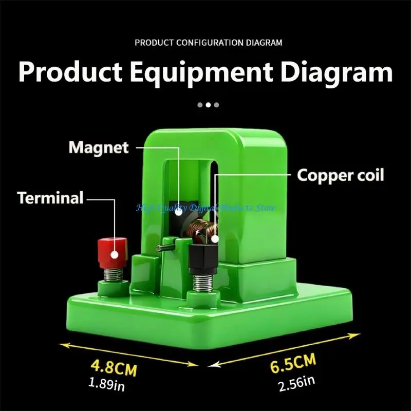 명확한 시각적 디자인과 ABS 구조를 갖춘 물리학 실험 시연용 U2JE 소형 전기 모터 모델