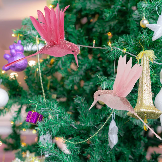 Christmas Decorations For Home White Foam Feathers Christmas Tree Hanging  Pendants Party Wedding Decorations Feather Ornaments - AliExpress