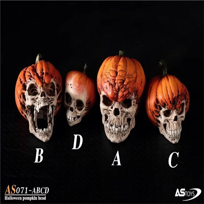 

ASTOYS AS071 1/6 Soldier Skull Pumpkin Head Carving Model Accessories Fit 12'' Action Figure Body In Stock Collectible