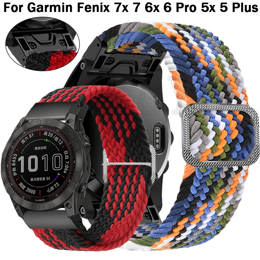 

Nylon Band For Garmin Fenix 7 7X 6 6X Pro 5 5X Plus 945 935 3 3HR 22 26MM Wristband Strap Fenix 6XPro 5XPlus Bracelet