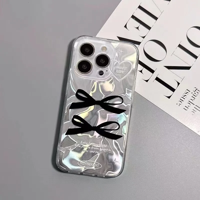 Sakura Bowknot Cat Polka Dot Phone Case