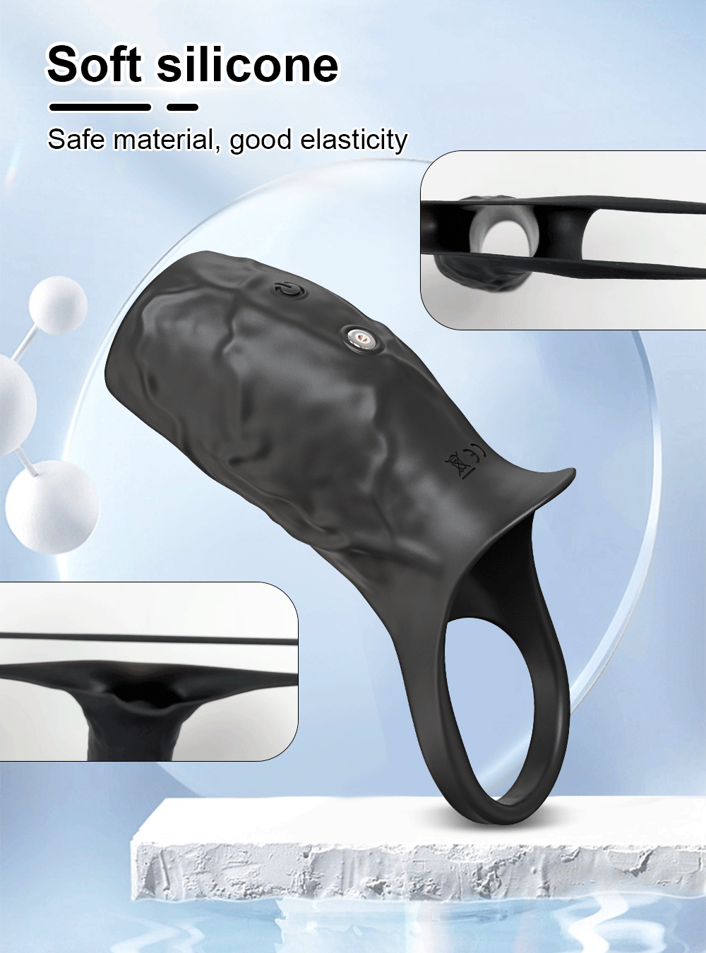 Vibrating Cock Armor Male Penis Extension Sleeve Girth Ring Enhancer Enlarger US | eBay Vibrating Cock Armor Male Penis Extension Sleeve Girth Ring Enhancer Enlarger US | eBay