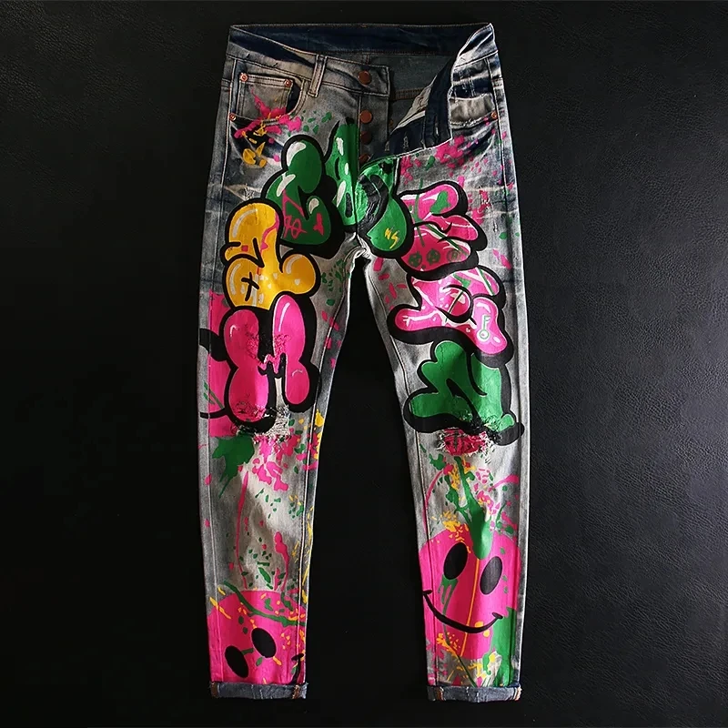 Pantalones vaqueros de estilo Punk Rock Club para mujer, Jeans