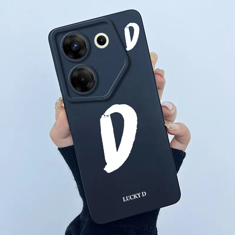 Cute Letter Silicone Soft Phone Bumper Case Cover