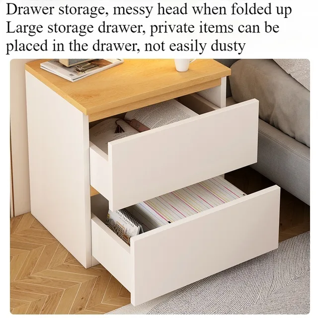 Modern Bedside Table with Storage Drawer 2