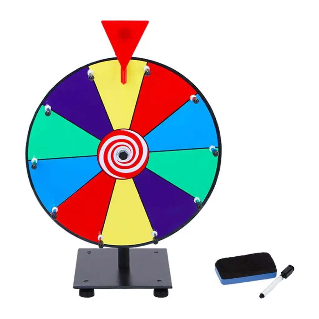 

12 Prize Wheel Fortune Game for Trade Shows 12 Color Slots