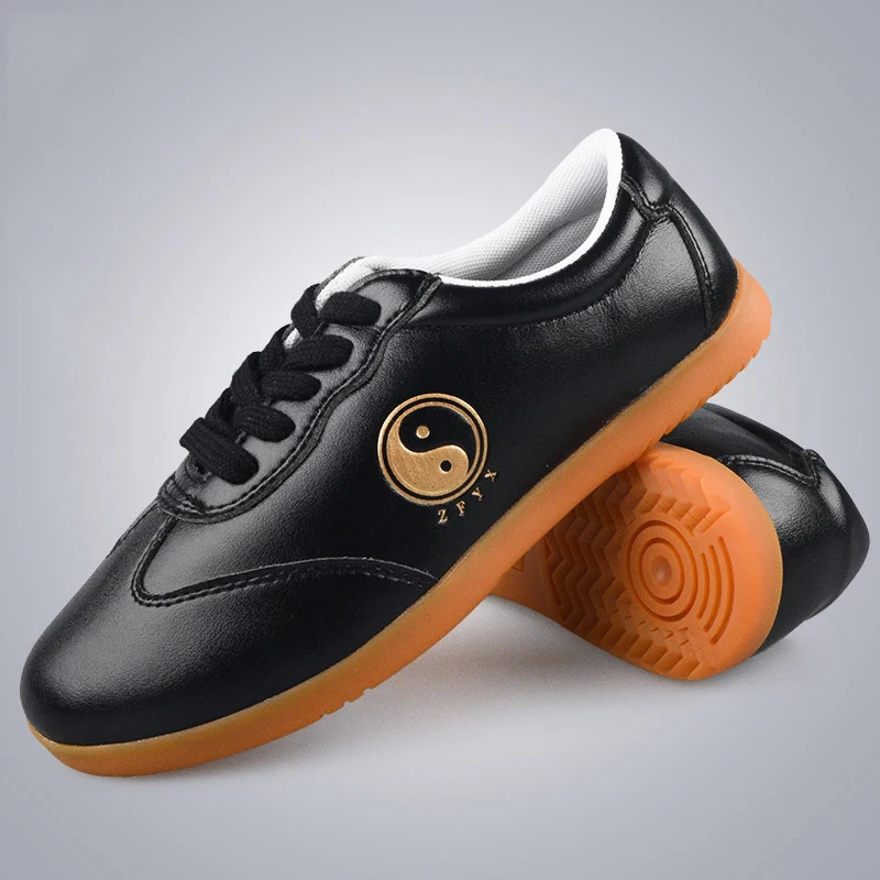 Summer Genuine Leather Kung Fu Tai Chi Shoes Martial Art Shoes Sneakers Cowhide Non Slip Wear Resistant Men Women