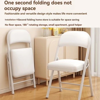 Simple Folding Metal Chair – Dormitory, Household & Exhibition Chair 1