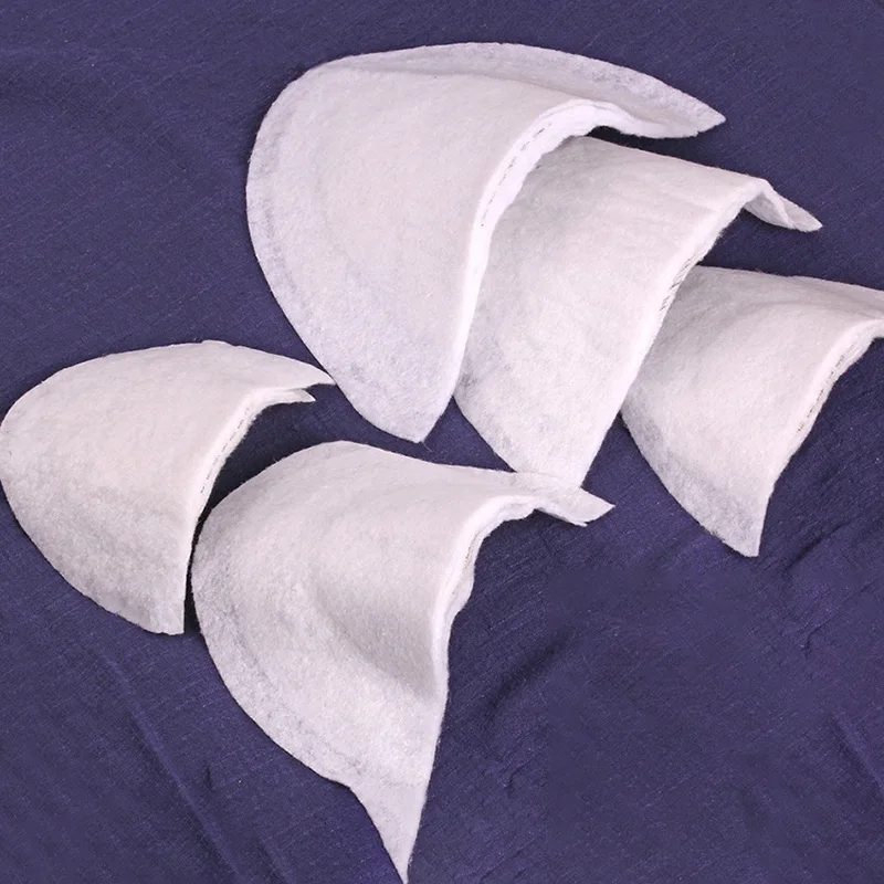 Spalline per vestiti da donna, 3 paia di cuscinetti in spugna traspirante, spessore 1,5 cm, spalline, per uomo e donna, abito con spalle inclinate alte e basse, per cucito, Multicolore