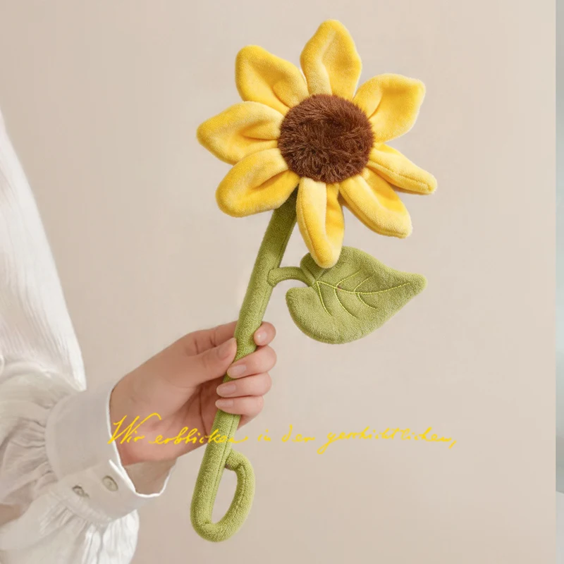 Charming DIY Plush Flower Bouquet - Soft & Fluffy Roses and Sunflowers