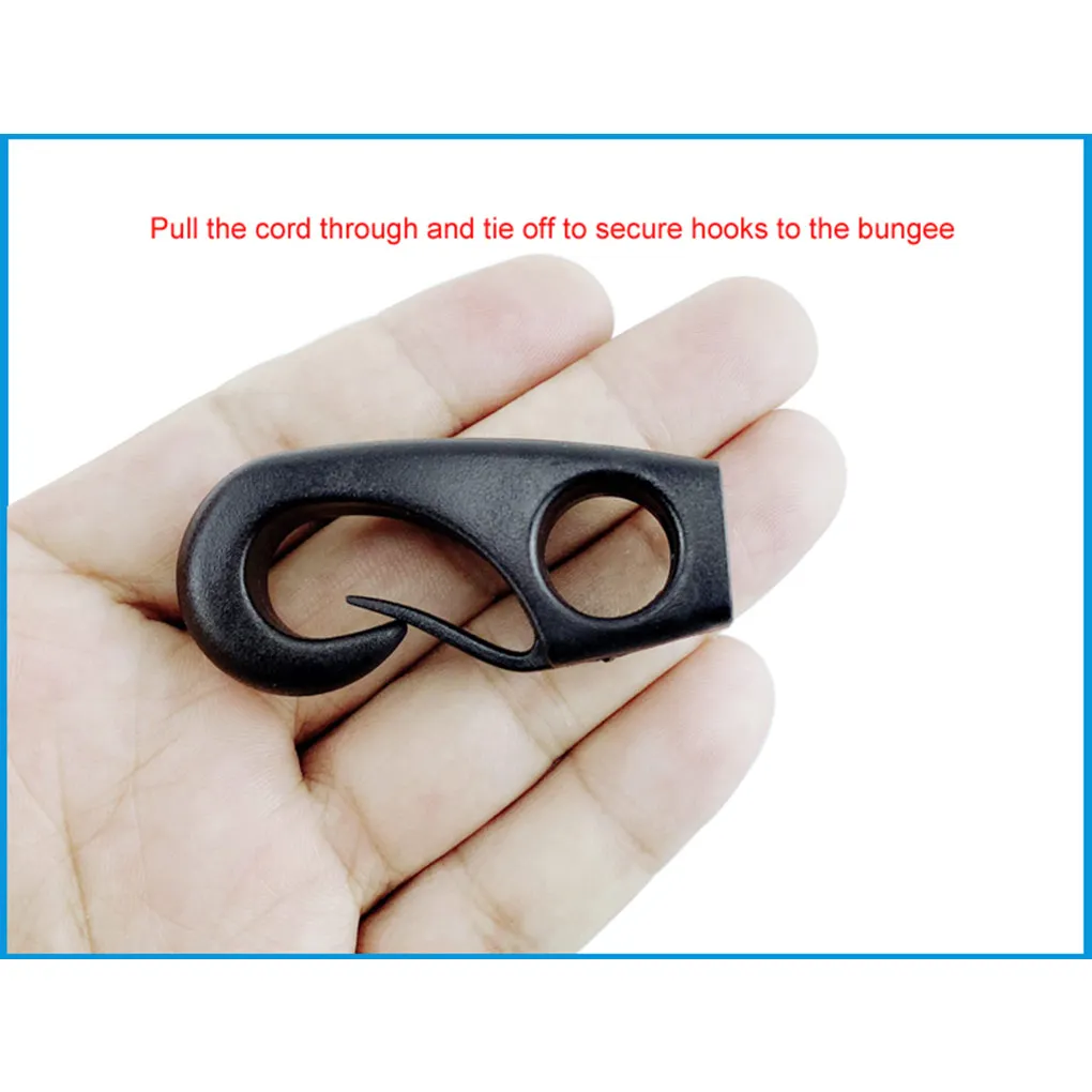 

10pcs Hook Plastic Shock Clip Rowing Mountings Tie down Tools Equipment