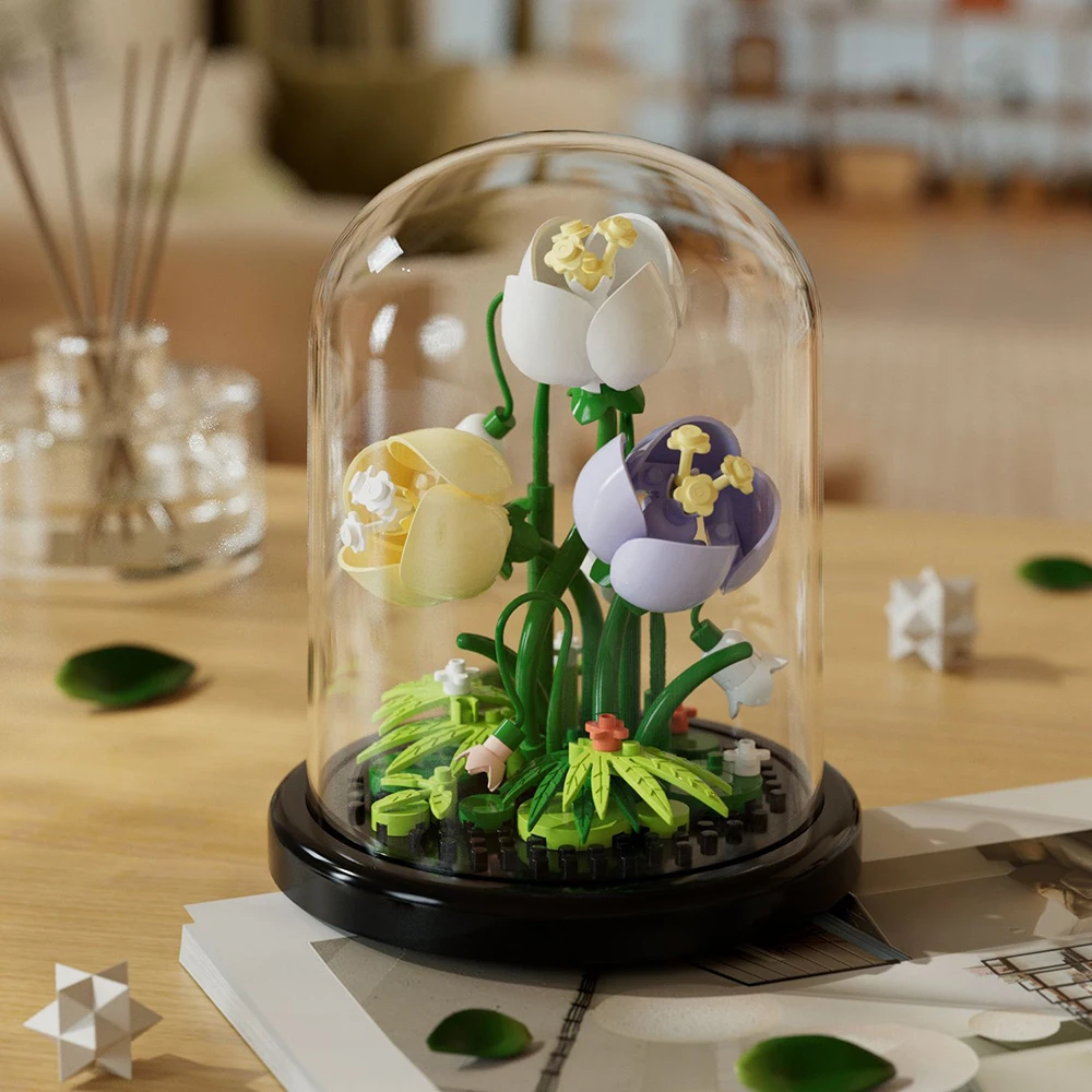 Festive Succulent Bouquet: Creative Eternal Flower Puzzle Decoration