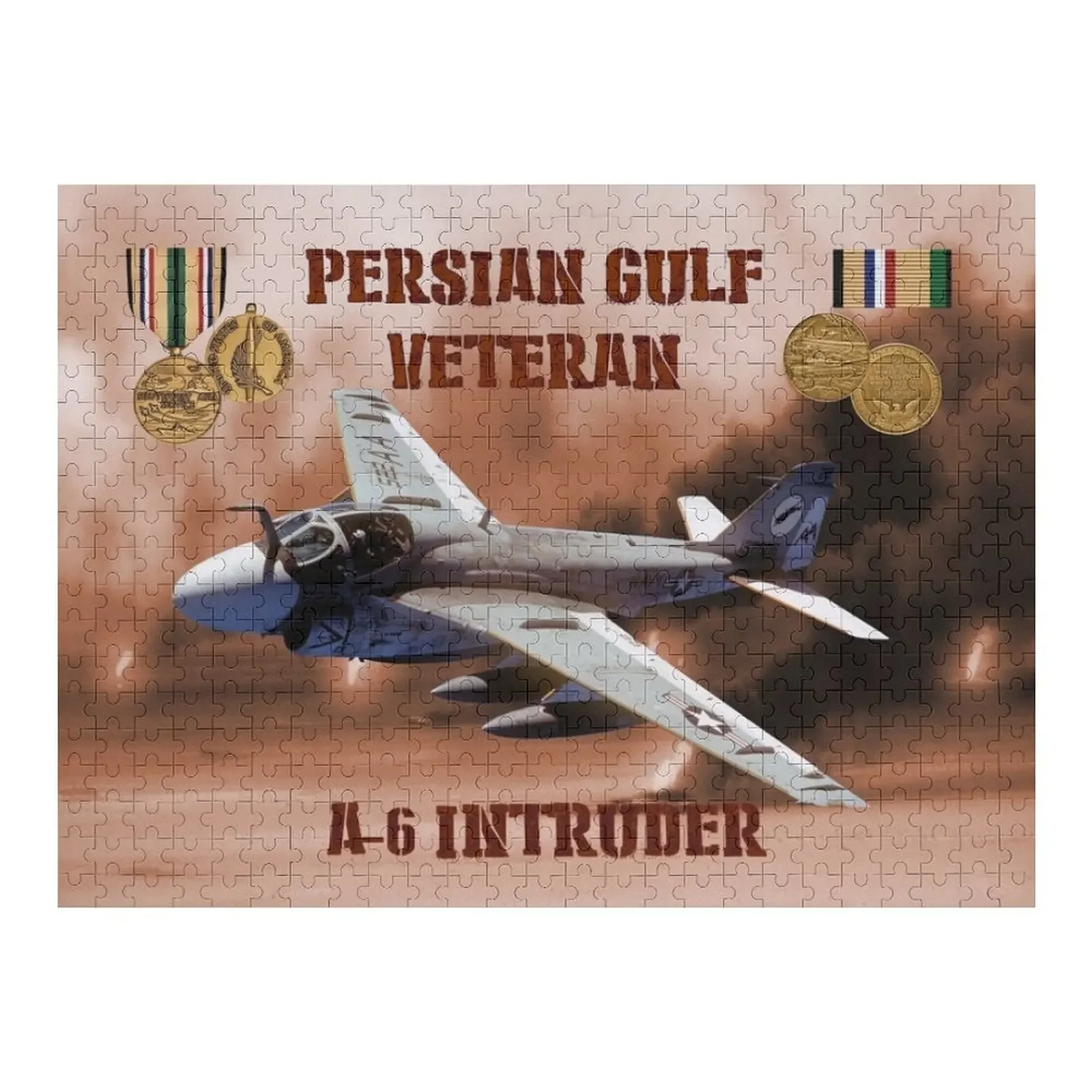 A-6 Intruder Persian Gulf Veteran Jigsaw Puzzle Personalize Personalized Name Custom Gift Puzzle marques houston veteran 1 cd