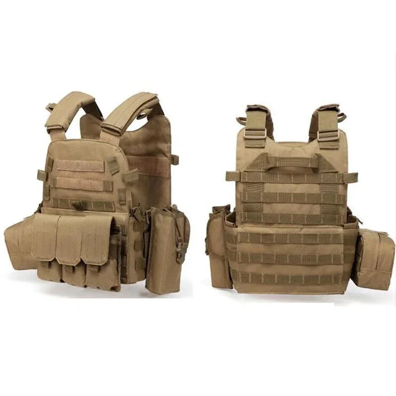 Tactical Vest Nylon Hunting Carrier Airsoft Men Combat MOLLE Camo