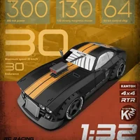 Kamtom Dodge 3299 Luminous Remote Control Sports Car Boy Toy Car Professional RC Drift Remote Control Stunt Car Racing Xmas Gift 2