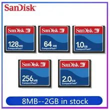 Original Sandisk Compact Flash Card 2GB 1GB 512MB 256MB 128MB 96MB 64MB 32MB 16MB 8MB CF Memory Card CF Card