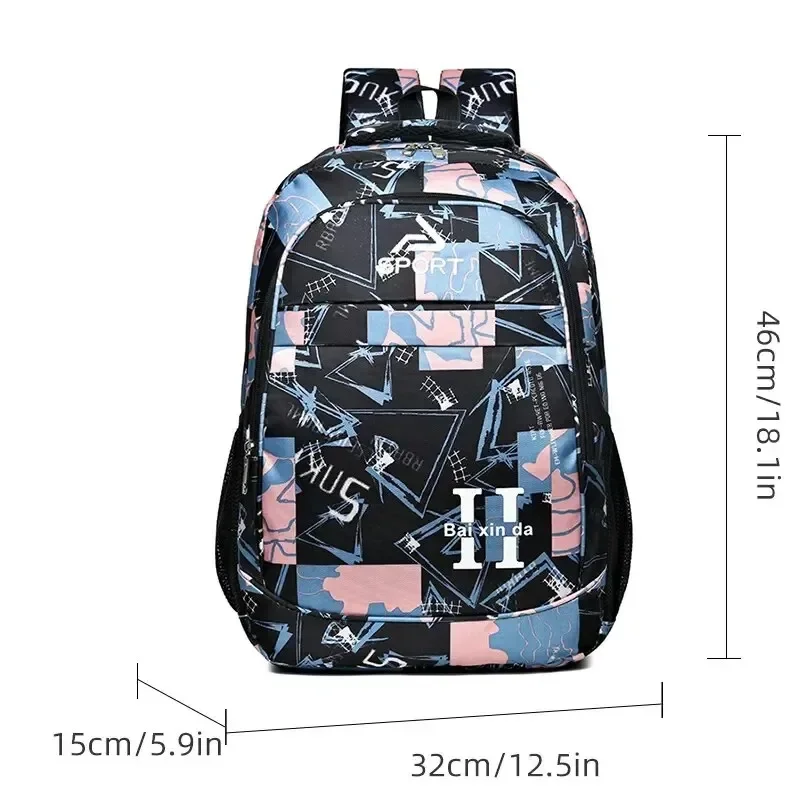 Rilibegan Large Travel Bag for Teenagers Schoolbag Female New Fashion Backpack Brand Classic Nylon Computer Casual Backpack Bag 2