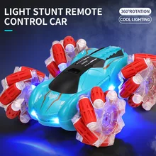 

Remote Control Car 2.4G 4WD Double-sided Driving Crosswalk Automatic Demonstration Stunt Vehicle With Light RC Drift Car