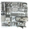 LESU 1/14 Aoue-DT60 Crawler Dozer Bulldozer DIY RC Hydraulic Model Truck Pump Lights Unpainted Unassembled RC Toys Model 5