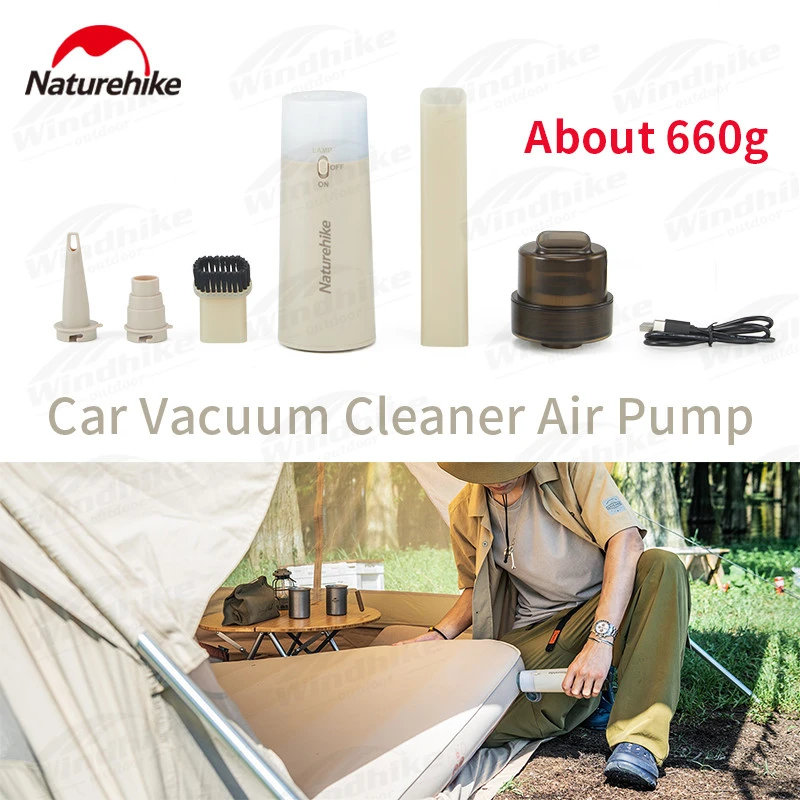 Naturehike Ultralight Camping Air Pump & Vacuum Cleaner Outdoor