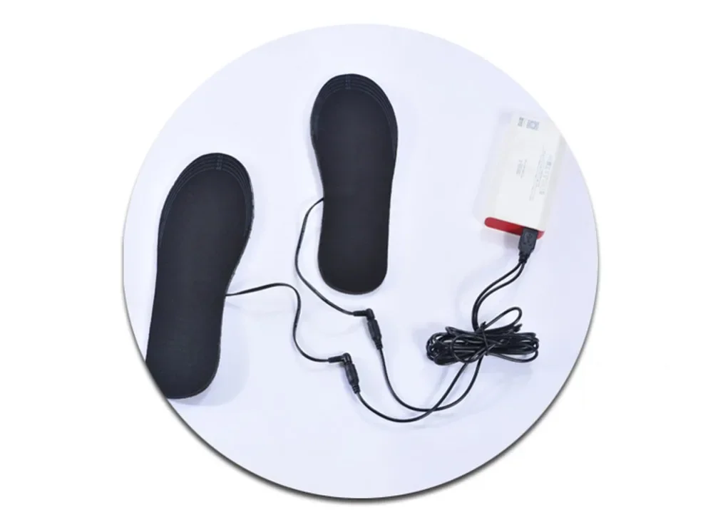 USB-beheizte Schuheinlagen, Füße, warme Sockenpolster, Matte, elektrisch beheizte Einlegesohlen, warme Thermo-Unisex-Einlegesohlen müssen eingeschlossen werden – Detail 6