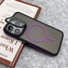 Glass Lens Camera Protection Stand For Magsafe Magnetic Phone Case For iPhone 15 11 12 13 14 16 Pro Max Plus Matte Clear Cover 5