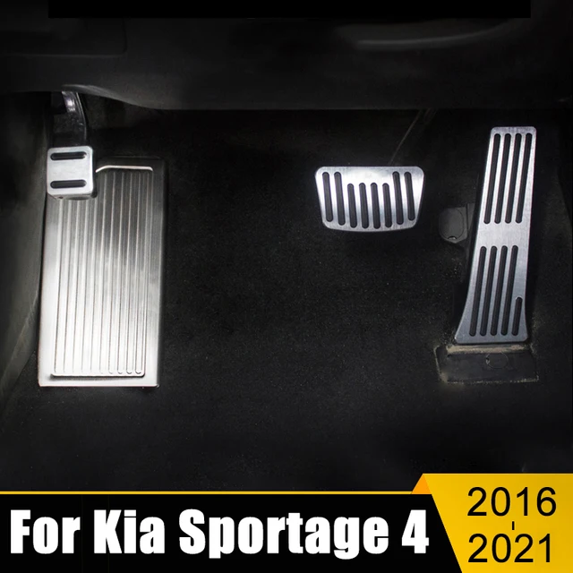 Car Accelerator Fuel Brake Pedals FootRest Pads Cover For Kia Sportage 4 QL GT 2016-2022 Accessories