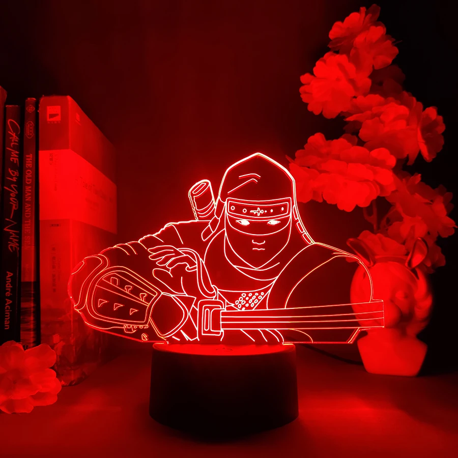 

Classical Ninja Game Shinobi-ed Figurine Nightlight LED Desktop Shelf Backlight Room Decoration RGB Atmosphere Table Lamp Gift