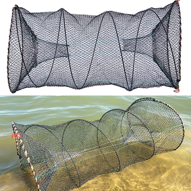 Folded Fishing Bait Trap Crab Trap Bait Lobster Crawfish Shrimp Portable Folded Cast Net 2