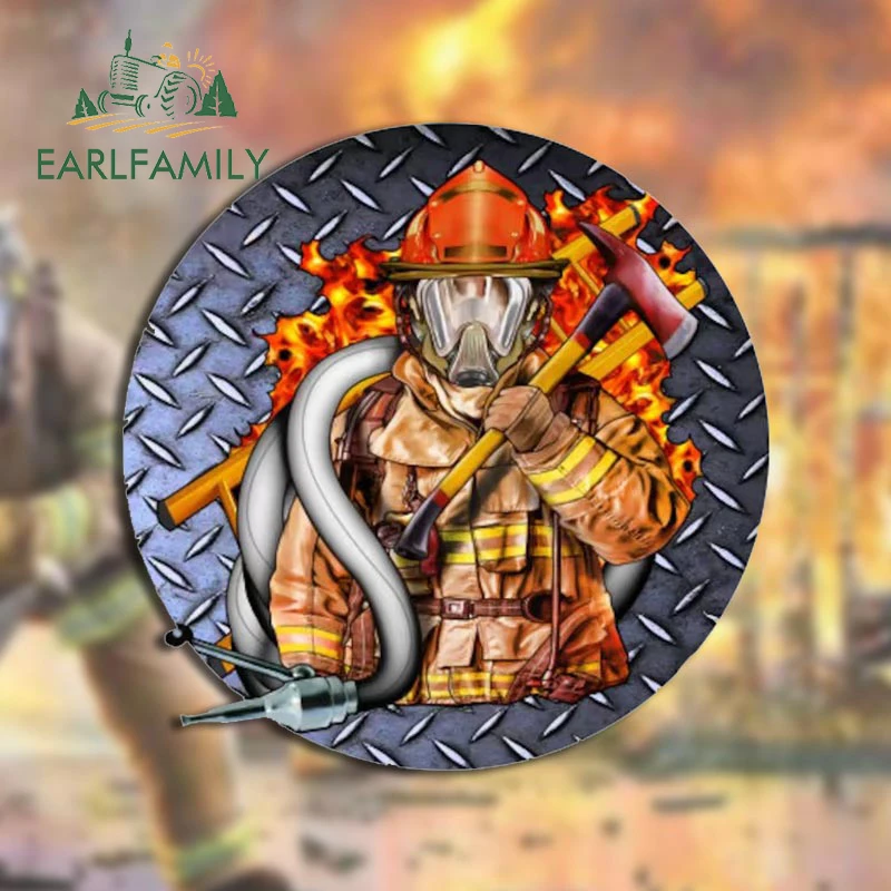 

EARLFAMILY 13 см для пожарного шланга, крестообразный шлем, искусственная фургона, гоночная переводная картинка для дрифтинга, безопасная Водонепроницаемая фотография
