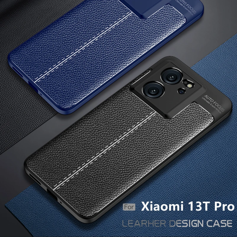 For Xiaomi 13T Pro Case Cover Xiaomi Mi 13T Pro Capas Shockproof Phone  Bumper Back TPU Soft Leather For Fundas Mi 13T Pro Cover - AliExpress