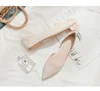 Large Size Spring Autumn Shallow Mouth Flats Pointed Toe Solid Color Flat Heel Shoes for Women Slip on Zapatos De Mujer Loafers 6